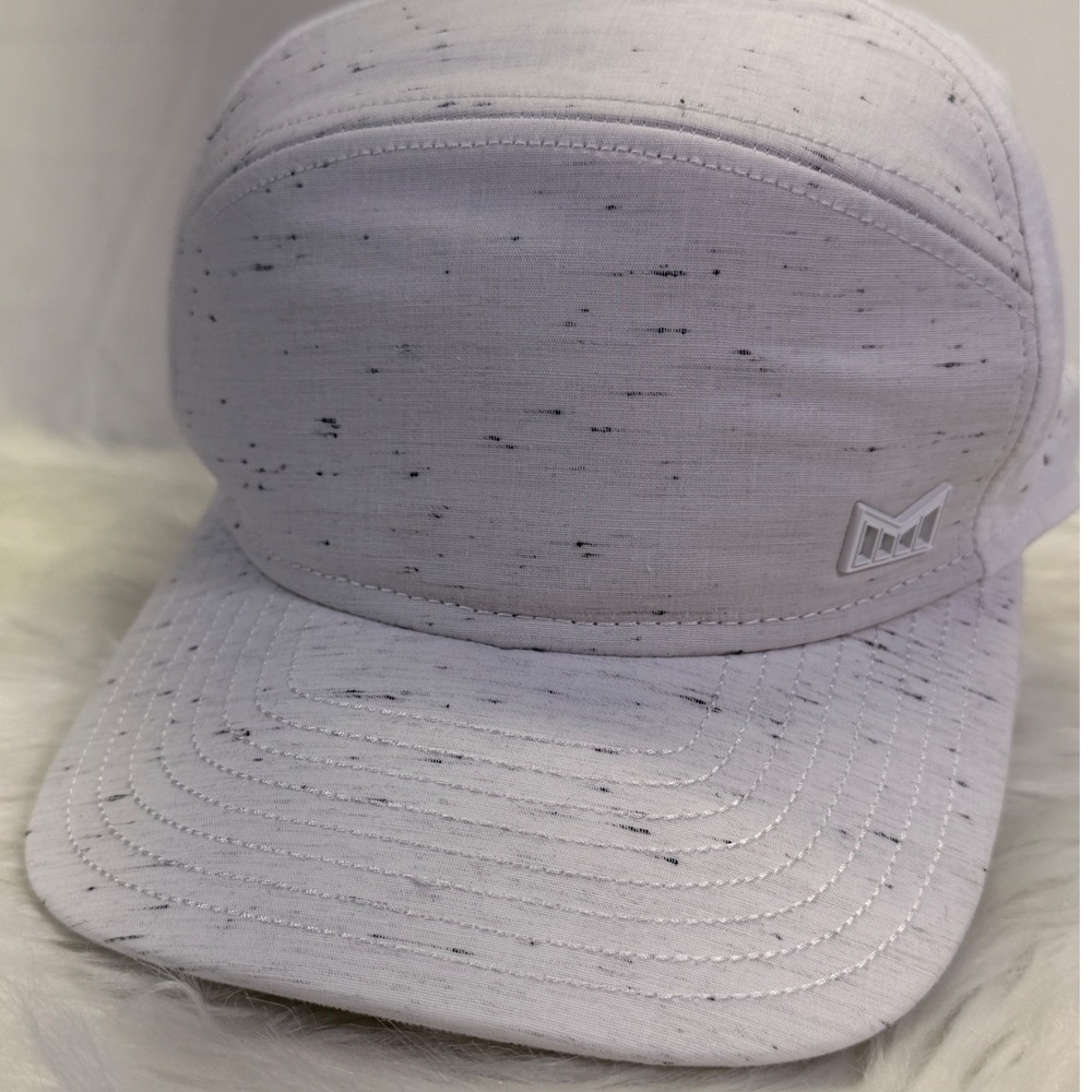 Melin The Trenches California Luxury Snapback Hat Gray White Perforated Cap